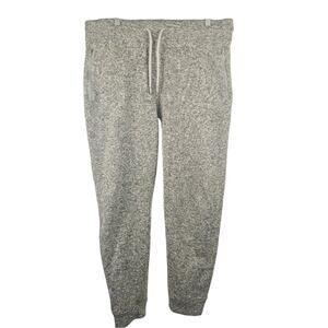Old Navy Sweater Fleece Zip Pocket Jogger Sweatpants Oatmeal Size Large
